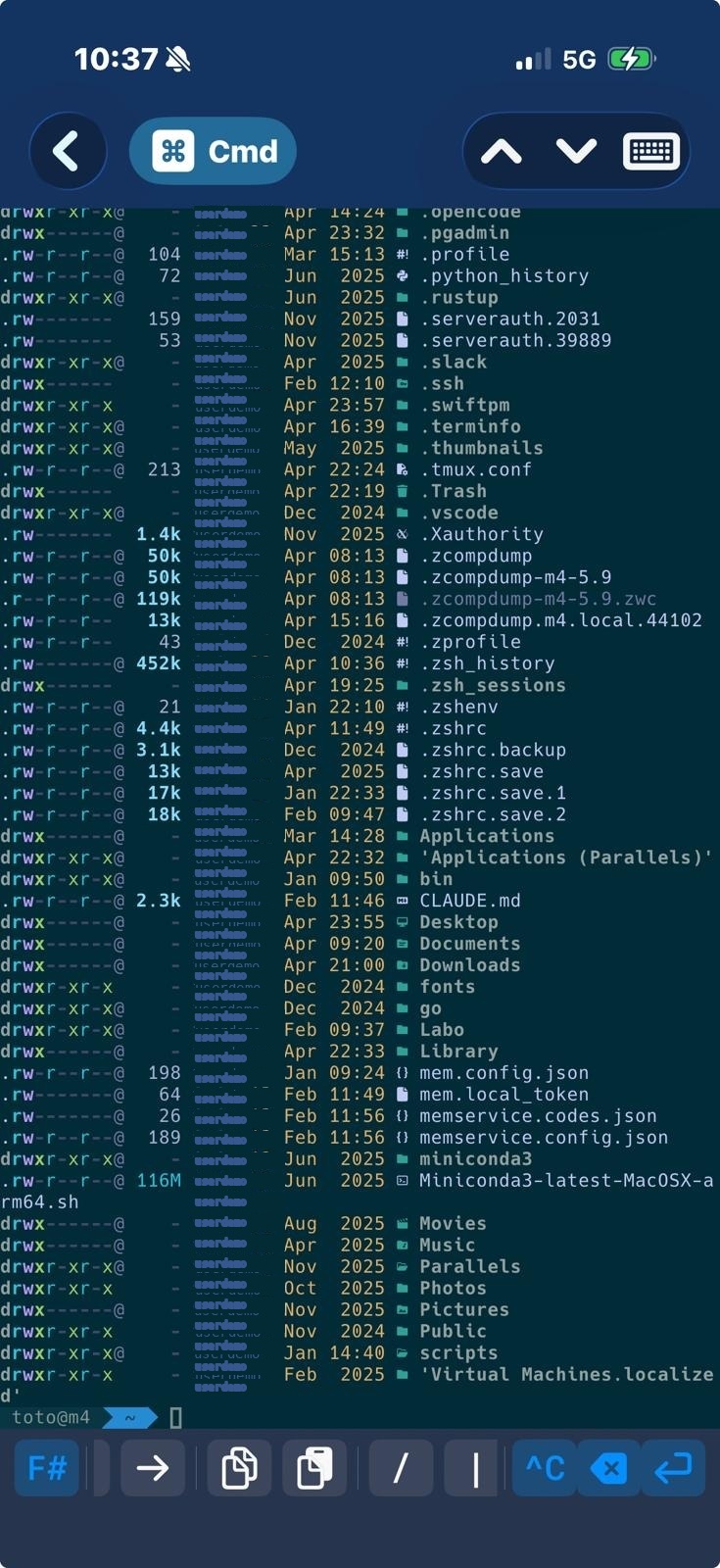 Capture du terminal SSSH